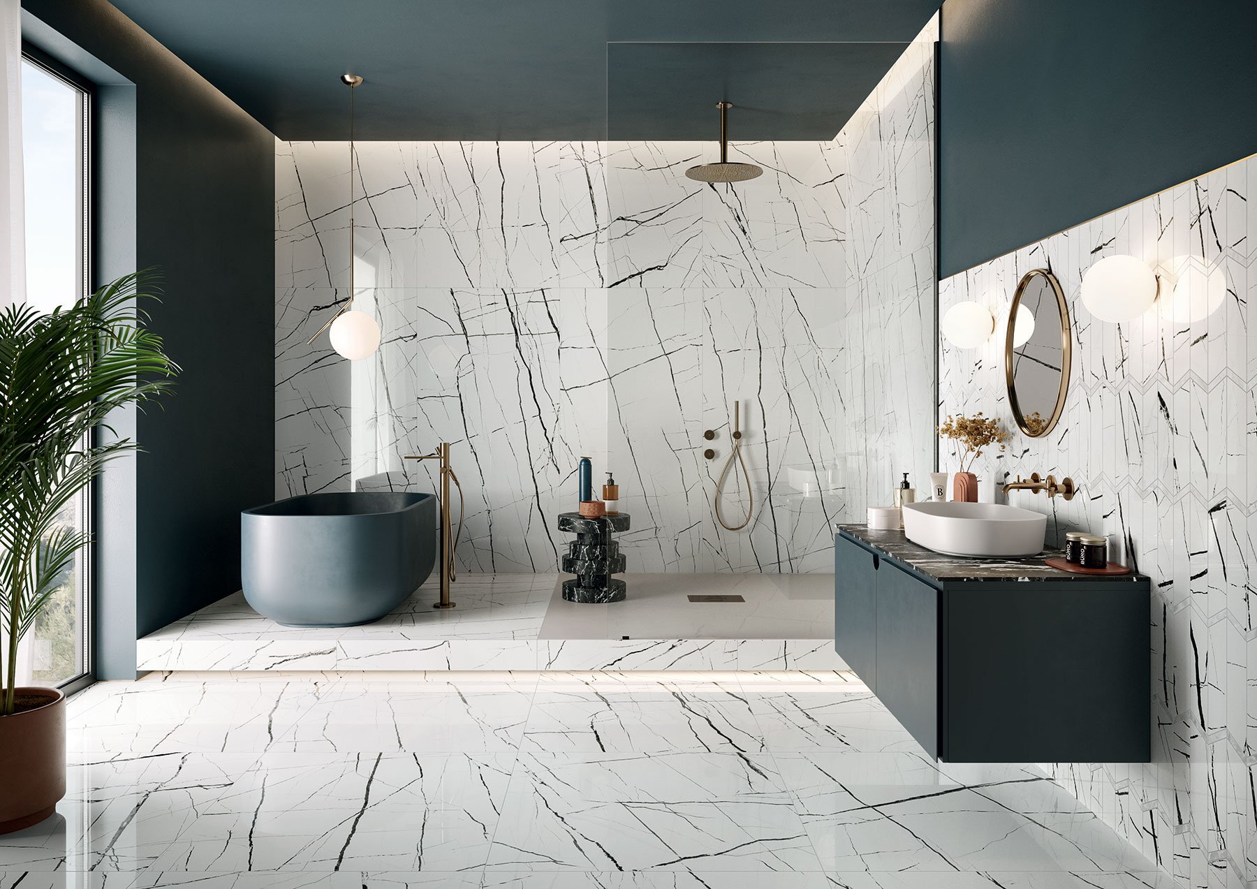 #Koupelna #Obytné prostory #mramor #Klasický styl #Moderní styl #bílá #Extra velký formát #Velký formát #Lesklá dlažba #1500 a výše #NovaBell #Extra Scenic White